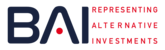 BAI logo with the words 'REPRESENTING ALTERNATIVE INVESTMENTS' in blue and red lettering.